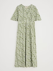 Seasalt Cornwall Green Chateaux Half Sleeve Maxi Dress - Image 4 of 5