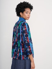 Seasalt Cornwall Black 100% Cotton Multi Riding High Checked Top - Image 2 of 5