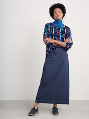 Seasalt Cornwall Black 100% Cotton Multi Riding High Checked Top - Image 3 of 5
