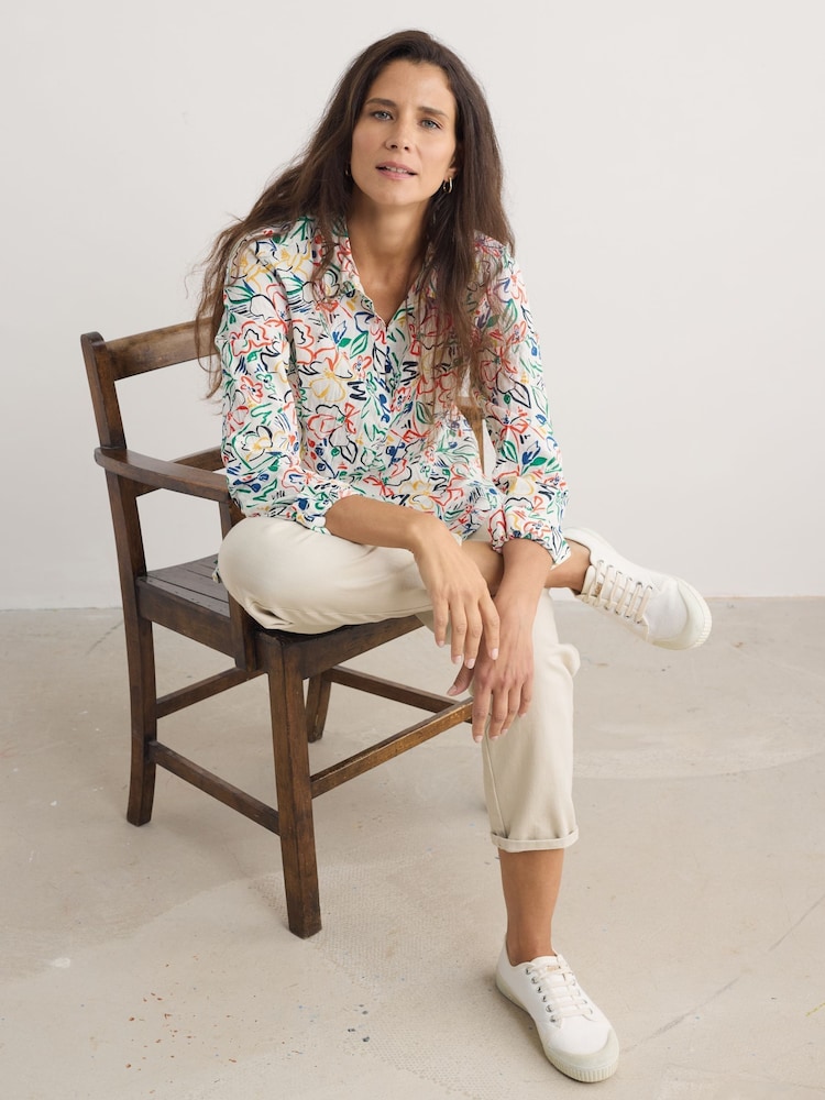 blanco/verde - Camisa 100% algodón Larissa de Seasalt Cornwall - Imagen 2 de 6