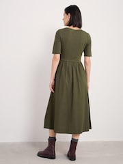 Seasalt Cornwall Green Madder Rich Above Ankle Dress - Image 2 of 5
