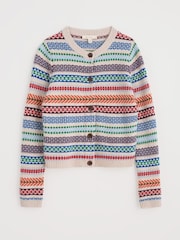 Seasalt Cornwall Multi Percella Cove Fair Isle Cardigan - Image 4 of 5