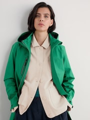 Seasalt Cornwall Green Petite Coverack Waterproof Coat - Image 3 of 5