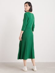 Seasalt Cornwall Green Folk Song Knitted Midi Dress - Image 2 of 5