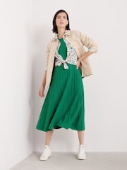 Seasalt Cornwall Green Folk Song Knitted Midi Dress - Image 3 of 5