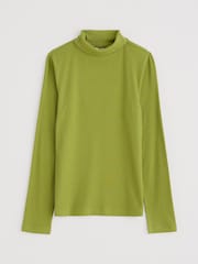 Seasalt Cornwall Green Hazel Rib Top in Jersey - Image 6 of 7