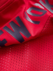 Red Varsity Short and Long Sleeve T-Shirt 2 Piece Set (3-16yrs) - Image 4 of 5