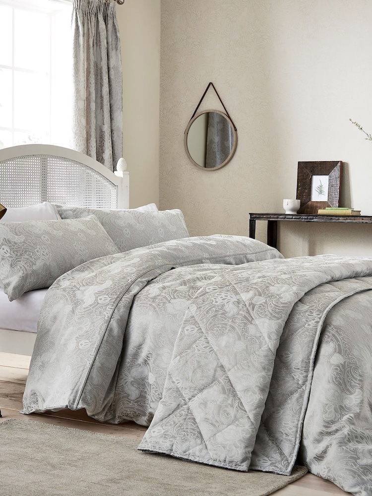 Sanderson Silver Ashbee Quilted Bedspread - Image 1 of 3