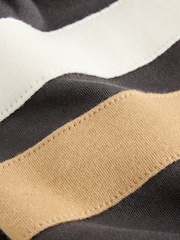 Charcoal Grey Varsity Long Sleeve Cotton T-Shirt (3-16yrs) - Image 7 of 8