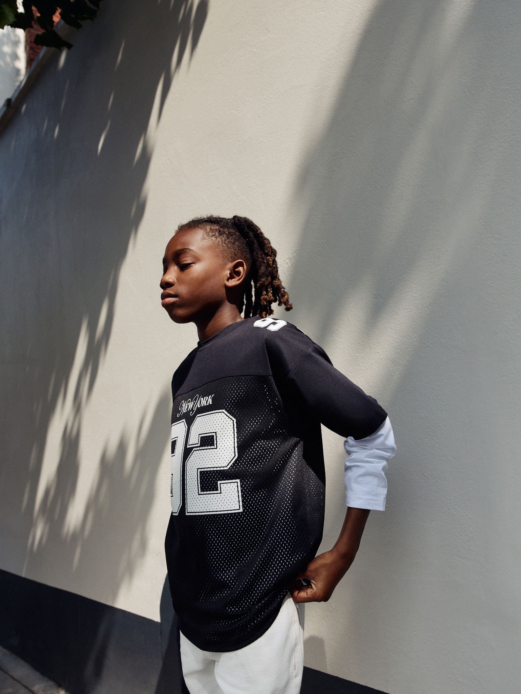 t*o様 SOMETHING AMERIACN SLEEVE ALL IN ON Buy Black/White Varsity Short and Long Sleeve T-Shirt 2 Piece Set