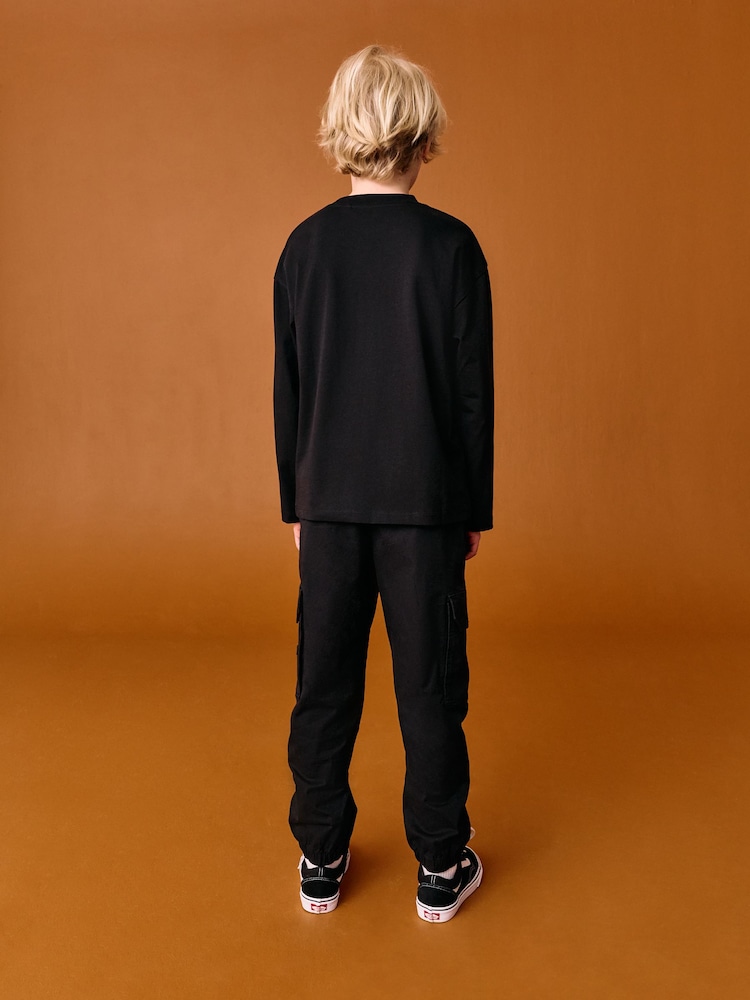 Black/Orange Spooktacular - Halloween-T-Shirt aus 100 % Baumwolle (3–16 J.) - Bild 4 von 4