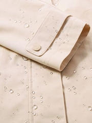 Seasalt Cornwall Natural Petite Cloudburst Waterproof Coat - Image 5 of 5