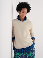 Seasalt Cornwall Natural Makers 100% Cotton Jumper - Image 1 of 5
