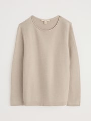Seasalt Cornwall Natural Makers 100% Cotton Jumper - Image 3 of 5