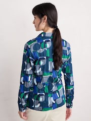 Seasalt Cornwall Blue Larissa 100% Cotton Shirt - Image 2 of 6