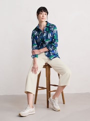 Seasalt Cornwall Blue Larissa 100% Cotton Shirt - Image 3 of 6