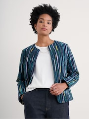 Seasalt Cornwall Blue 100% Cotton Samson Hill Quilted Jacket - Image 1 of 5