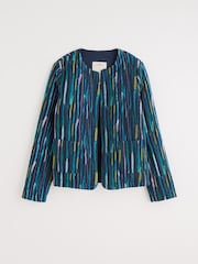Seasalt Cornwall Blue 100% Cotton Samson Hill Quilted Jacket - Image 4 of 5