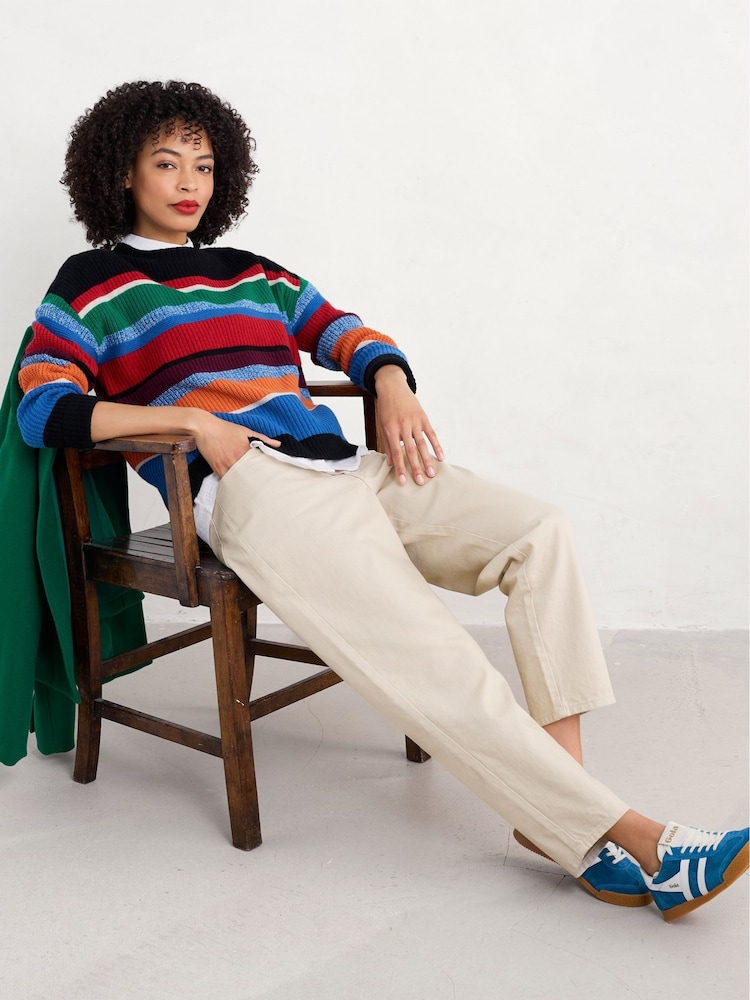 Seasalt Cornwall Black Multi Thorn Berry Jumper - Image 3 of 3
