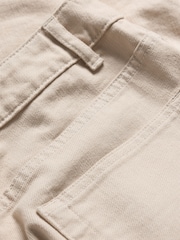 Seasalt Cornwall Natural 100% Cotton Towan Barrel Leg Jeans - Image 5 of 5