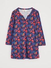 Seasalt Cornwall Blue Multi Risso Jersey Top - Image 4 of 5