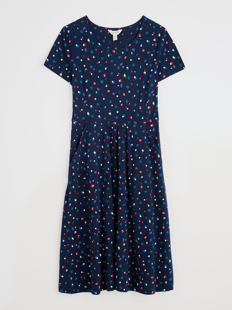 Seasalt Cornwall Blue April Short Sleeve Dress - Image 2 of 2