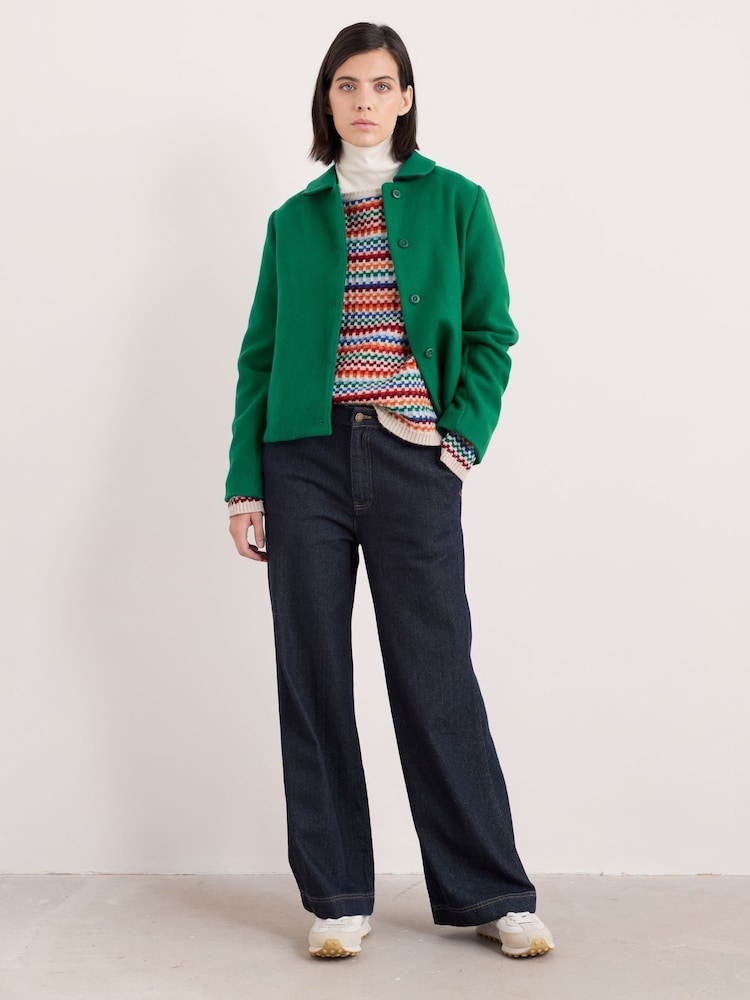 Rouge/Bleu - Robe Seasalt Cornwall Penny en laine mérinos multicolore - Image 3 of 5