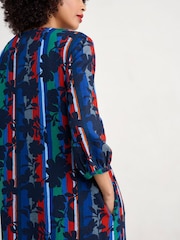 Seasalt Cornwall Black Multi Sea Call A-line Dress - Image 3 of 5