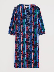 Seasalt Cornwall Black Multi Sea Call A-line Dress - Image 4 of 5