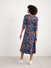Seasalt Cornwall Blue Tall Chateaux Half Sleeve Maxi Dress - Image 2 of 5