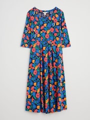 Seasalt Cornwall Blue Tall Chateaux Half Sleeve Maxi Dress - Image 4 of 5