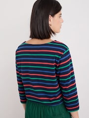 Seasalt Cornwall Black 100% Cotton Multi Sailor Top - Image 3 of 5