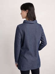 Seasalt Cornwall 100% Cotton Mawgan Porth Jacquard Jersey Tunic - Imagen 3 de 5