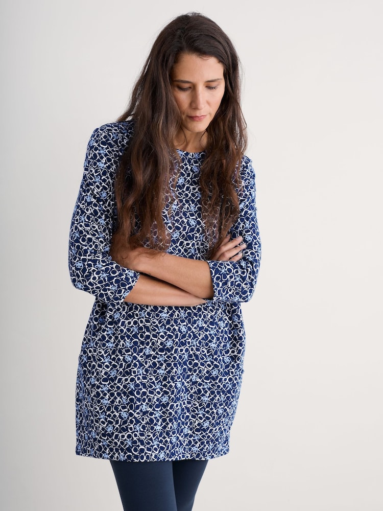 Seasalt Cornwall Shore Foraging Printed 100% Cotton Tunic - Imagen 1 de 5