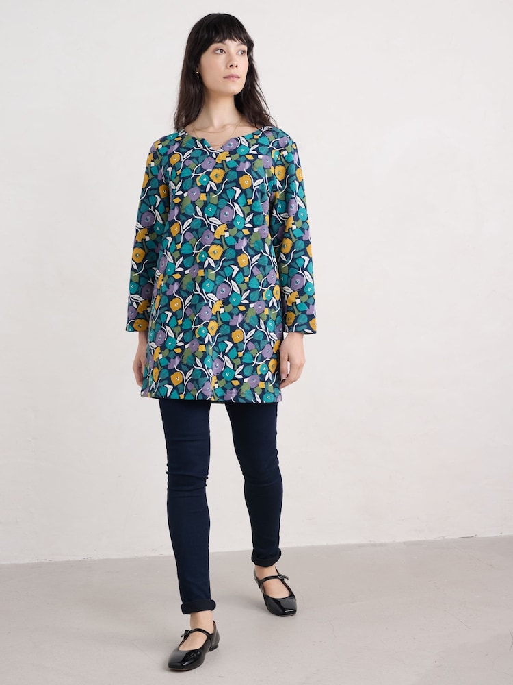 Seasalt Cornwall 100% Cotton Multi Zora Sweatshirt Tunic - Bild 1 von 5