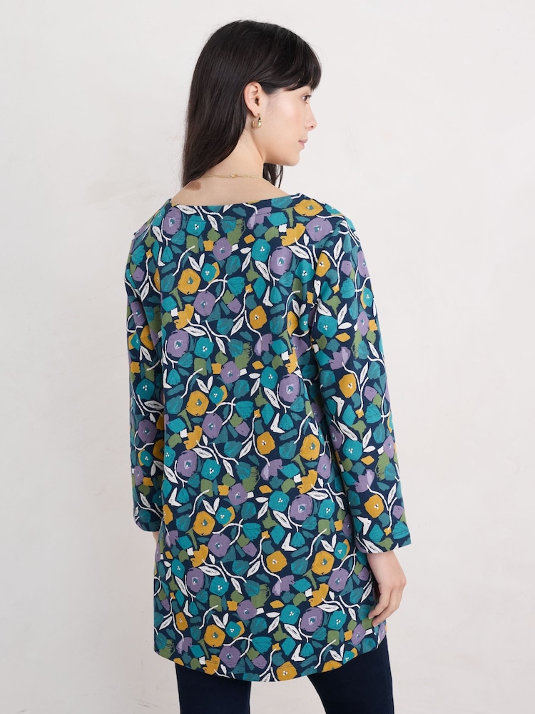 Seasalt Cornwall 100% Cotton Multi Zora Sweatshirt Tunic - Bild 2 von 5