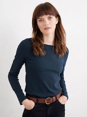 Seasalt Cornwall Gorse Lane Jersey Rib Top - Imagen 1 de 7