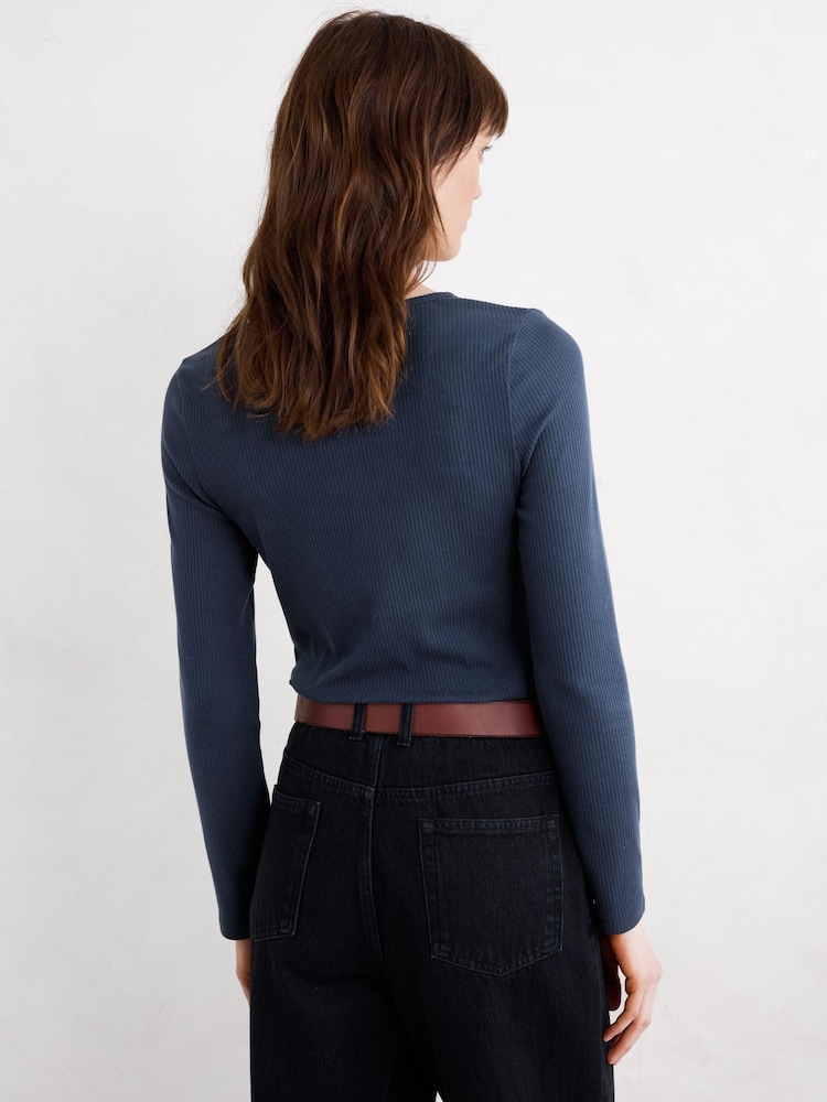 Seasalt Cornwall Gorse Lane Jersey Rib Top - Imagen 2 de 7