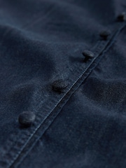 Rinse Oriental Denim Midi 100% Cotton Dress - Image 3 of 3