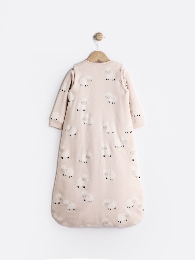 Neutral Sheep 2.5 TOG Removable Sleeve Baby Sleep Bag - Image 2 of 9 Neutral Sheep 2.5 TOG Removable Sleeve Baby Sleep Bag - Image 2 of 9