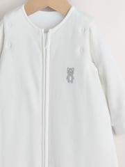 White Bear Velour 2.5 TOG Removable Sleeve Baby Sleep Bag - Image 3 of 9