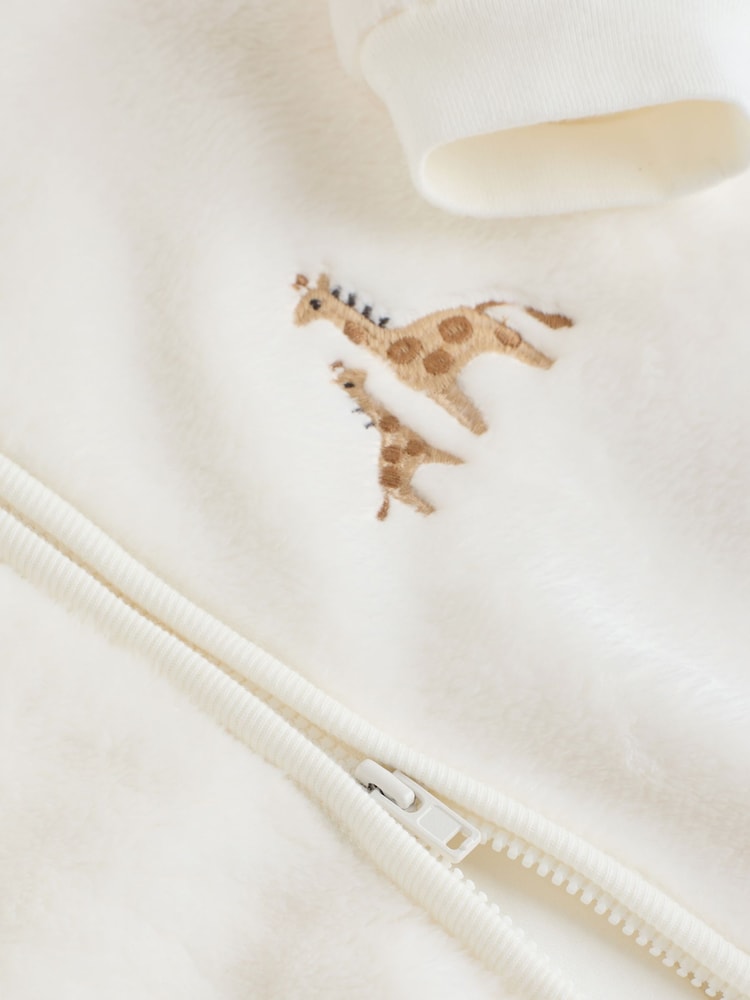 Eru Giraffe Embroidered 2.5 TOG Fleece Baby Sleep Bag - Image 10 of 10