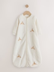 Eru Giraffe Embroidered 2.5 TOG Fleece Baby Sleep Bag - Image 6 of 10