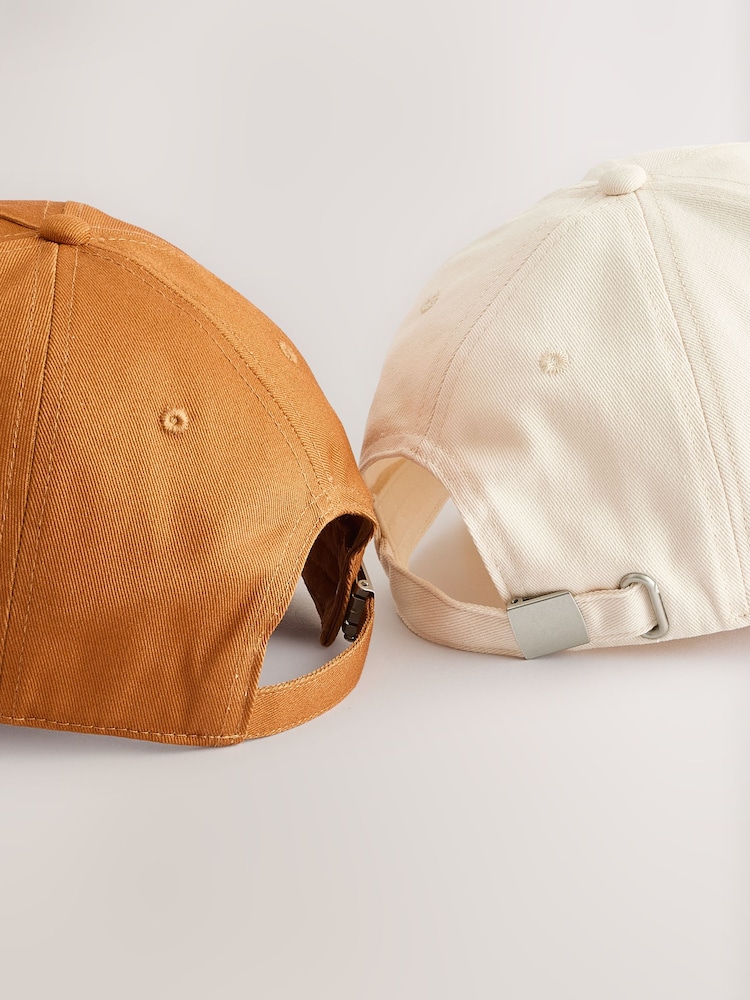 Rust Ecru Embroidery Cap 2 Pack - Image 8 of 8
