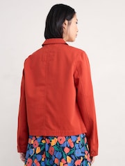 Seasalt Cornwall Orange Coombe Lane Jacket Dark Cinnamon - Image 2 of 5
