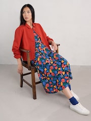 Seasalt Cornwall Orange Coombe Lane Jacket Dark Cinnamon - Image 3 of 5