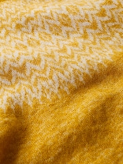 Seasalt Cornwall Yellow Spruce Frost Wool Blend Fair Isle Pattern Jumper - Image 5 of 5
