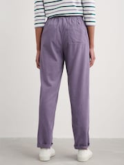Seasalt Cornwall Purple 100% Cotton Dayby Corduroy Trousers - Image 2 of 5