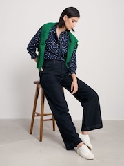 Seasalt Cornwall Blue Twining 100% Cotton Printed Blouse - Image 1 of 5