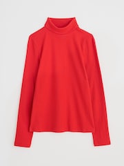 Seasalt Cornwall Red Hazel Rib Top in Jersey - Image 4 of 5